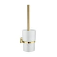 thumbnail image 1 of Toilet Brush in White Porcelain and Polished Brass, 1 of 1