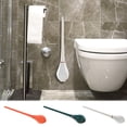 thumbnail image 1 of Toilet Brush under $5! Yannianjz Flexible Toilet Brush, Wall Mounted No-Hole Installation for 360 Degree Cleaning, Bathroom Hygiene Tool, 1 of 9