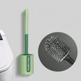 thumbnail image 1 of Toilet Brush with Hard Bristles Bathroom Cleaning Bowl Brush Kit Modern and Compact Toilet Cleaner Brush Long Handle Bristles for Bathroom (Green), 1 of 7