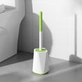 thumbnail image 1 of Toilet Brush with Strong Bristles, Long Handle for Effective Cleaning, Ventilated Holder for Sanitary Storage, 360° Toilet Bowl Cleaning Brush, 1 of 6