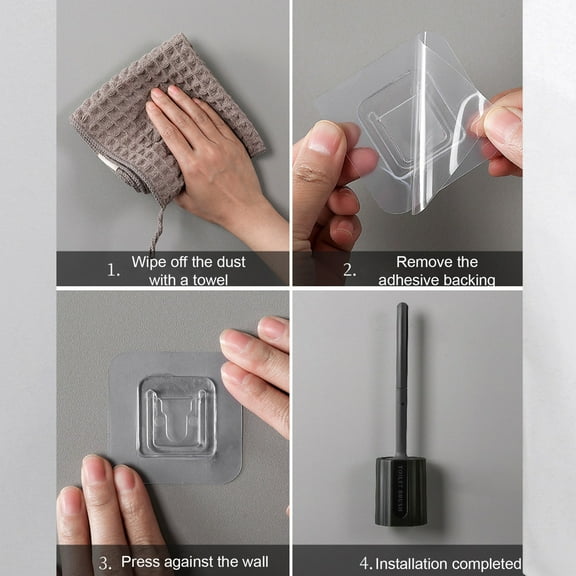 Toilet Brushes and Holders Toilet Brush with Hard Bristles Bathroom Cleaning Bowl Brush Kit Modern and Compact Toilet Cleaner Brush Long Handle Bristles for Bathroom