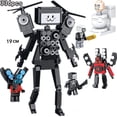 thumbnail image 1 of Toilet Building Block Sets,Large TV Man/Titan Cameraman/Titan Speakerman/Speakerman/Skibdi Toilet Man Toys Action Figures,Birthday Gifts for Boys and Game Video Fans, 1 of 10
