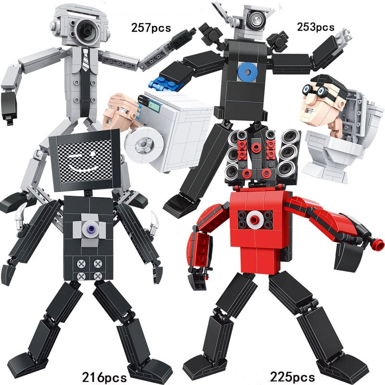 Toilet Building Block Sets,Large TV Man/Titan Cameraman/Titan  Speakerman/Speakerman/Skibdi Toilet Man Toys Action Figures,Birthday Gifts  for Boys and Game Video Fans - Walmart.com