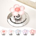 thumbnail image 1 of Toilet Button Cover under $5! Xqxayjr Toilet Button Cover, Cute Flower Flush Handle Cap, Universal Bathroom Tank Push Button, Decorative Toilet Lever Knob, Non Slip Flush Button for Easy Pressing, 1 of 9