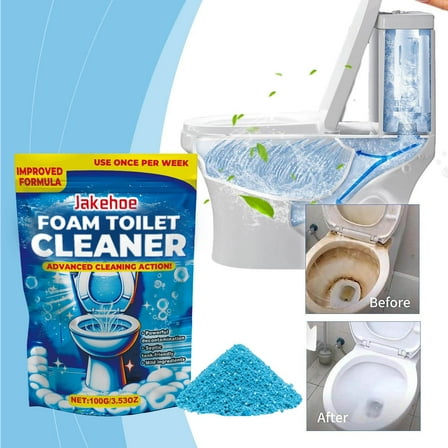 Toilet Cleaner - Self Activating Cleaning Powder for Toilet Bowl Cleaning