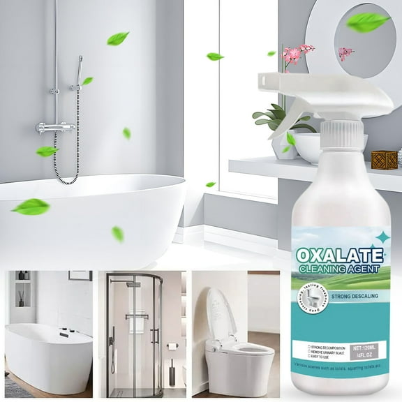 Toilet Cleaner Spray,120ml Oxalic Acid Toilet Cleaner,Acid Cleaner for Toilet Bow High Concentration Oxalic Acid Toilet All-Purpose Cleaner,Magic Foam Cleaning Agentfor Floor Tile Countertop