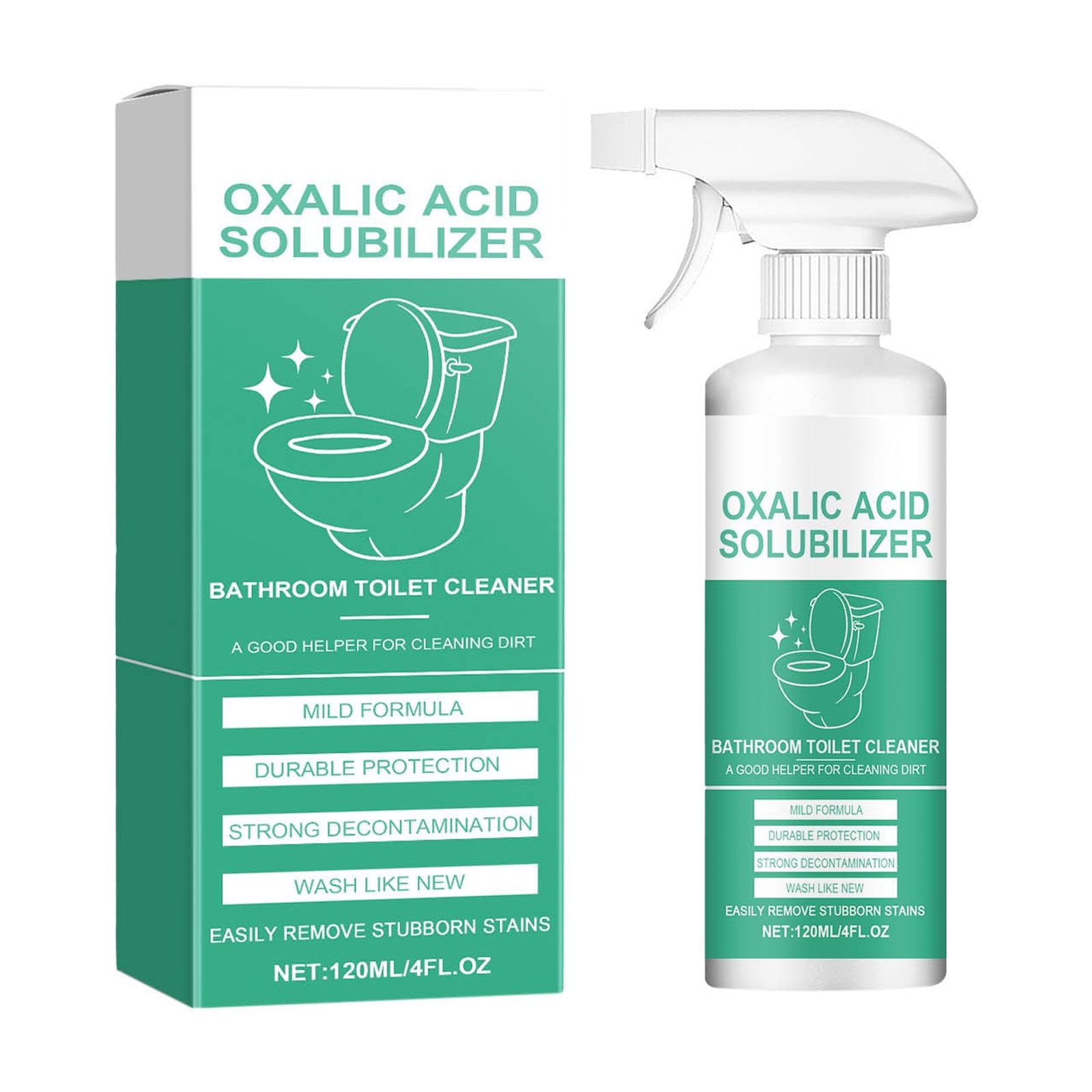 Toilet Cleaning Agent 120ML Wall Spray Tech Stain Remover Shower Heavy