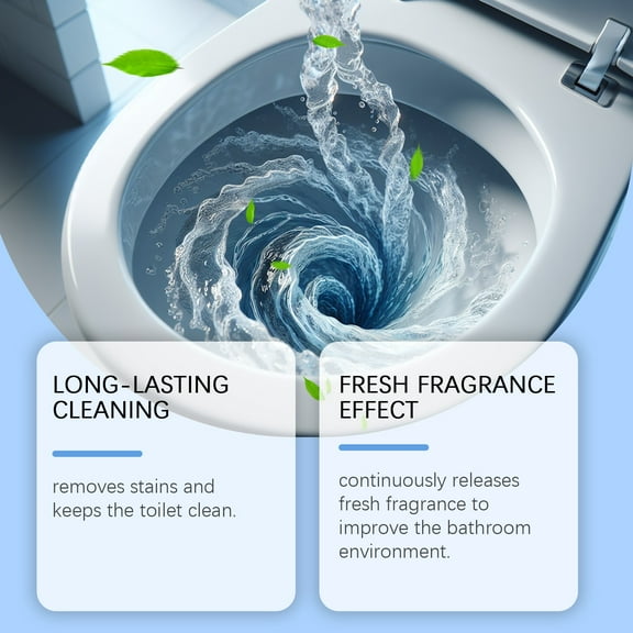 Toilet Cleaning Blocks, Powerful Deodorization and Long-lasting Fresh Perfume, Creates a Clean and Pleasant Bathroom Environment, Ideal for Odor Control and Toilet Maintenance