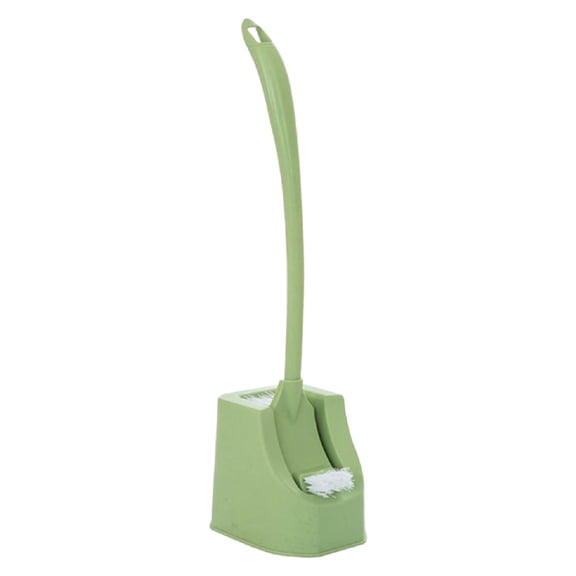 Slim Compact Toilet Bowl Brush Cleaning System with Scrubbing Wand and Holder for Efficient Bathroom Hygiene