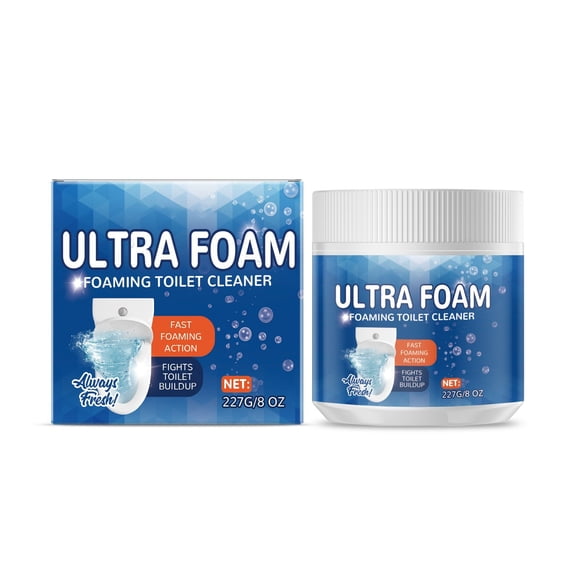 Toilet Cleaning Powder with Deep Stain Removal & Protective Foam | Fast Action, Long-Lasting Freshness, Easy Control, Suitable for Hard Water & Septic Systems for Home Use
