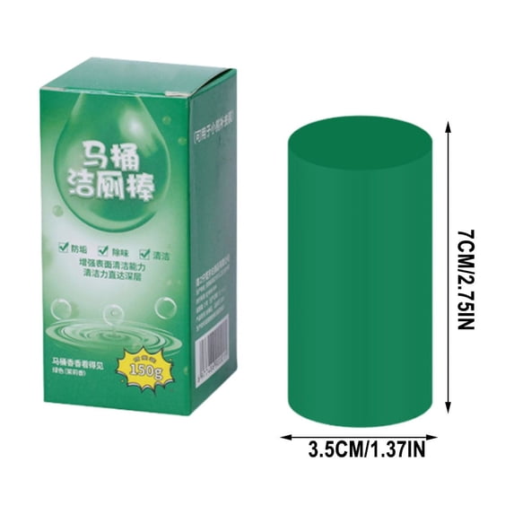 Toilet Cleaning Sticks, Toilet Bowl Cleaners Drop In Tank, Toilet Tank Cleaner Cleaning Perfume Stick for Bathroom Home Use, Long-Lasting Freshness, Multi-Functional Deodorizing, Green