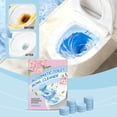 thumbnail image 1 of Toilet Cleaning Tablets 12 Pack Bowl Cleaner Deodorizer Removes Limescale Urine Stains Long Lasting Freshness Automatic Cleaning Tank Tablets Safe Ceramic Surface Bathroom Hygiene Care Easy Use, 1 of 9