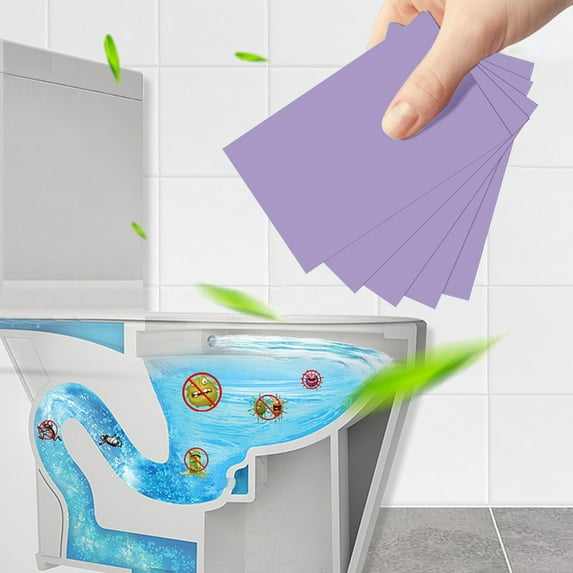 Toilet Cleaning Tablets, 60 Packs Drop-in Tank Cleaner for Stains & Odor Removal, Effervescent Deodorizing Blocks with Jasmine, Rose, Osmanthus Scents, Prevents Limescale, No Scrubbing Needed