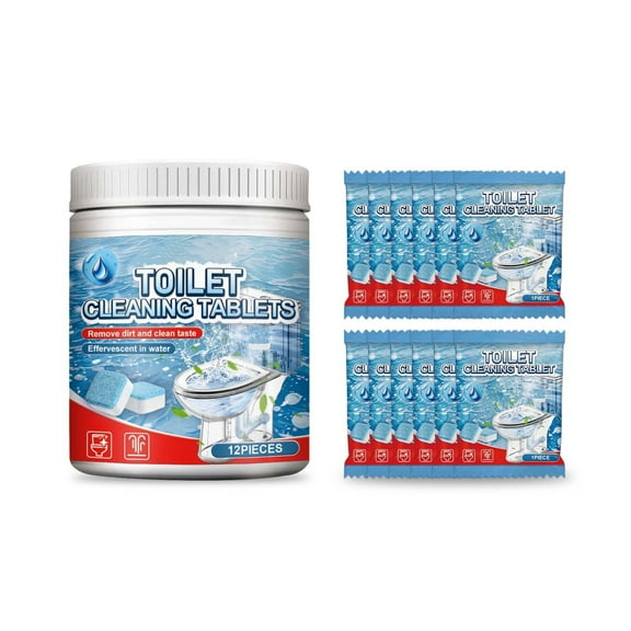 Toilet Cleaning Tablets Effervescent – Fast Odor and Stain Removal for Home and Commercial Restrooms, Effortless Cleaning with Quick Dissolve and Rinse
