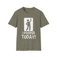 thumbnail image 1 of Toilet Comfort Room Funny Jokes Gift | Humorous I Pooped Today! Graphic Quote Men Women Unisex Softstyle T-Shirt, 1 of 4
