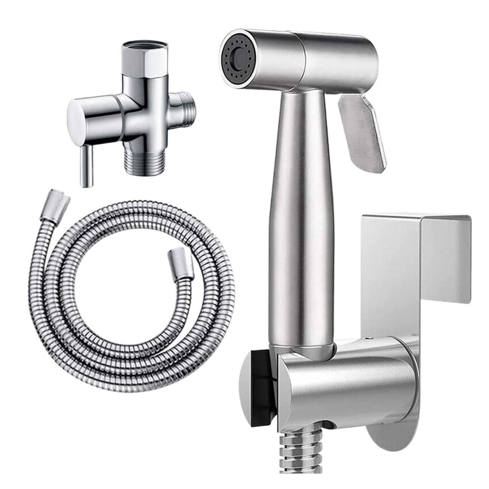 Toilet Companion Bidet Spray Gun Set, High Pressure Booster Nozzle Toilet Spray Gun 304 Stainless Steel - Modern Design