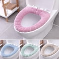 thumbnail image 1 of Toilet Cover, Toilet, Seat Cushion, Cushion Cover, Plush, Neutral Bathroom Decor, Bathroom, Universal Sizing, 17inOval, 1 Pc, 1 of 3