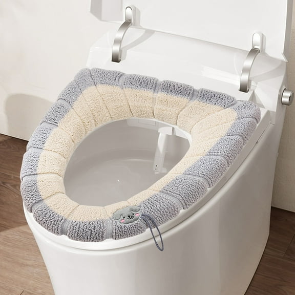 Toilet Cover,Toilet Seat Cushion Household Thickened Waterproofing Paste Toilet Seat Gasket Set Of Seat Cushion