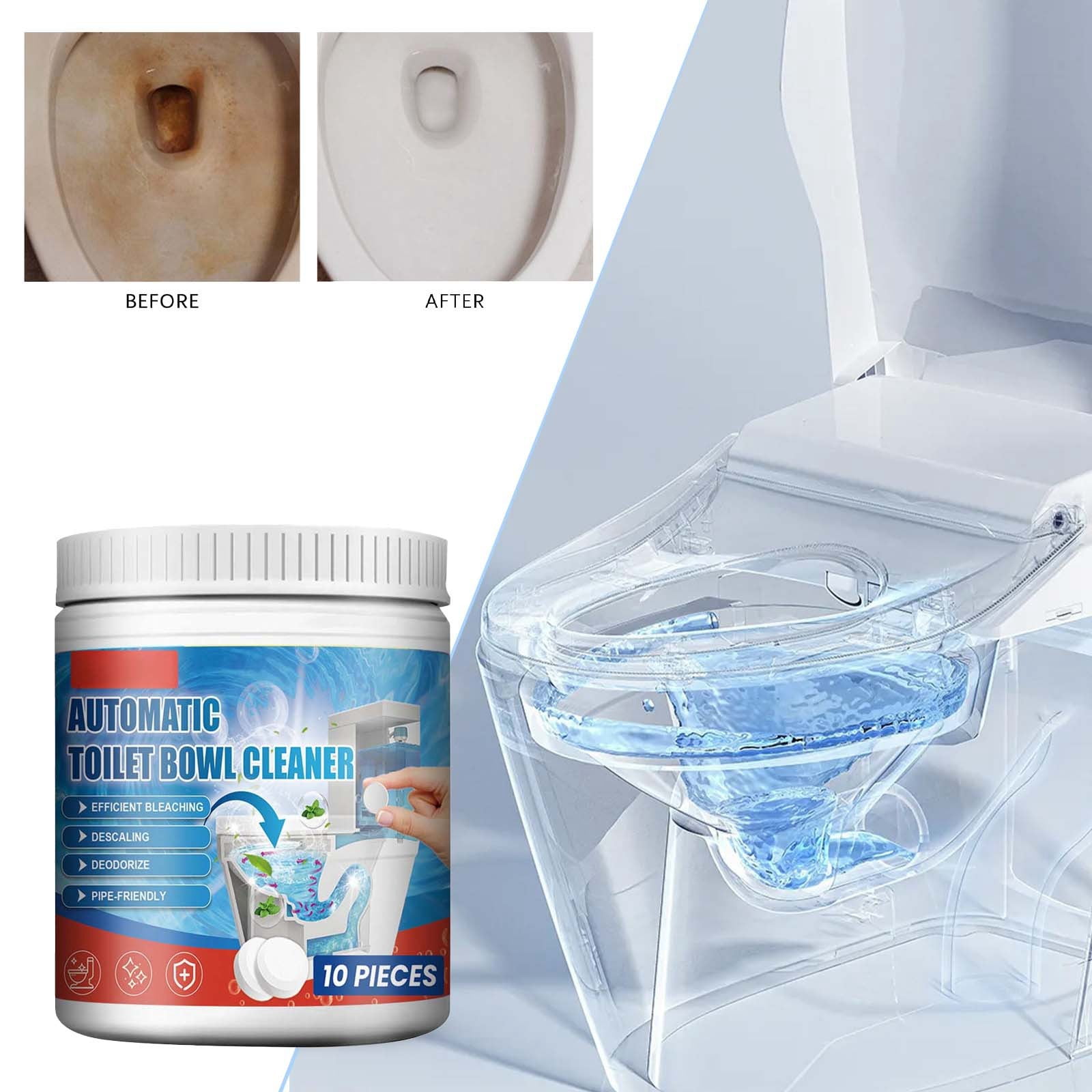 Toilet Decontamination Cleaning Tablets Toilet Cleaning Stubborn Stains ...