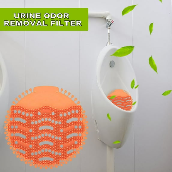 Toilet Deodorizing Filter Screen Mats for Urinals, 10-Pack, 15x15cm, Odor Eliminating Fragrances Discs for Men's Restrooms