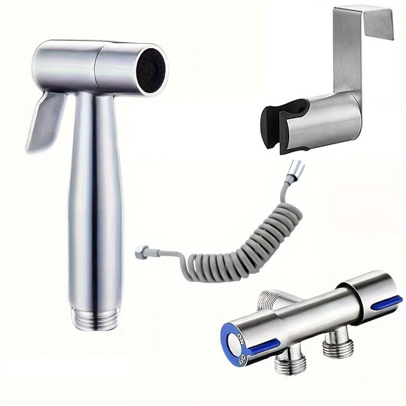 Toilet Douche Bidet Head Handheld Hose Spray Sanitary Kit Shower