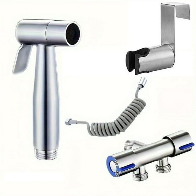 Toilet Douche Bidet Head Handheld Hose Spray Sanitary Kit Shower