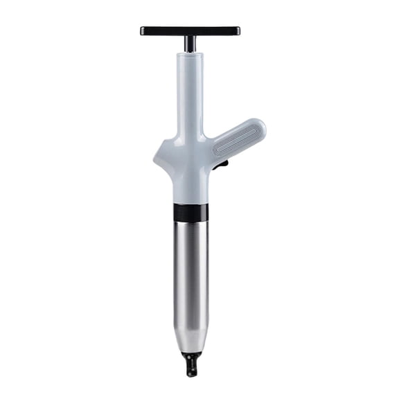 Toilet Drain Clog Remover | Heavy Duty Toilet Plunger High Pressure Drain Clog Remover Tool for Bathroom, 26 Inch Gray