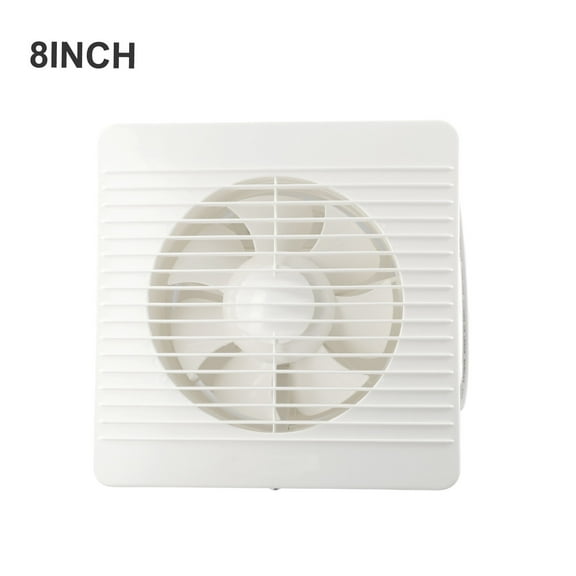 Toilet Extractor Fan Powerful Air Vent Wall Mounted Fans For Bathroom Kitchen 8Inch Smile Home