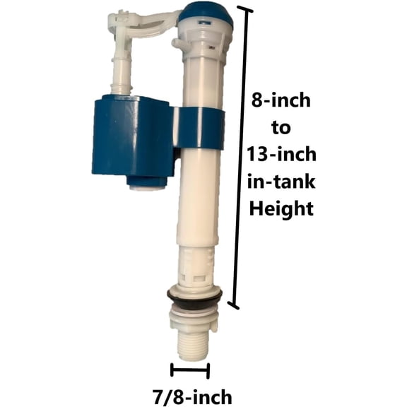 Toilet Fill Valve Replacement - Fits Jacuzzi HB66000 Adjustable Height (2 Pack)