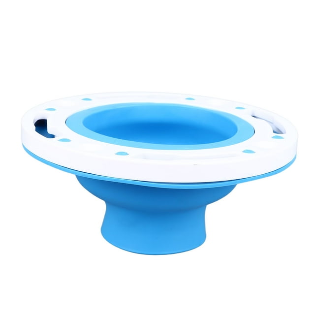 Toilet Flange Repair Kit Blue Durable Silicone ABS Easy Installation