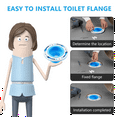 Toilet Flange Repair Kit, Universal Toilet Flange Fits, Fitting 4In and
