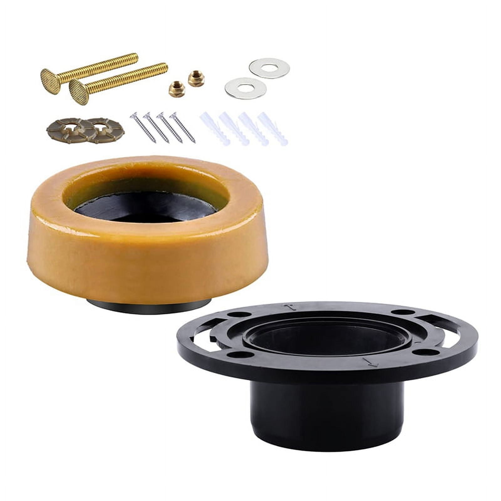Toilet Flanges and Wax Rings for Toilets with Extended Flanges and