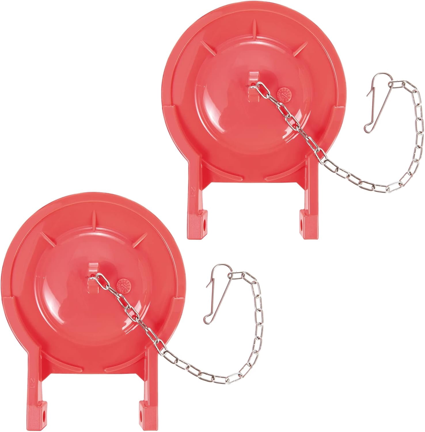 Universal 2-Inch Toilet Flapper Replacement Kit With Stainless Steel Chain - Fixes Leaky Toilets, Saves Water