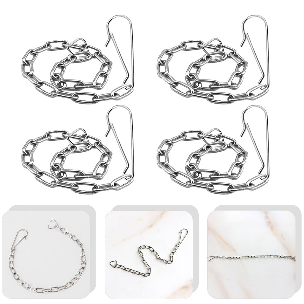 Toilet Flapper Lift Replacement Handle Chain Chains Kit Stainless Steel Metal Supplies