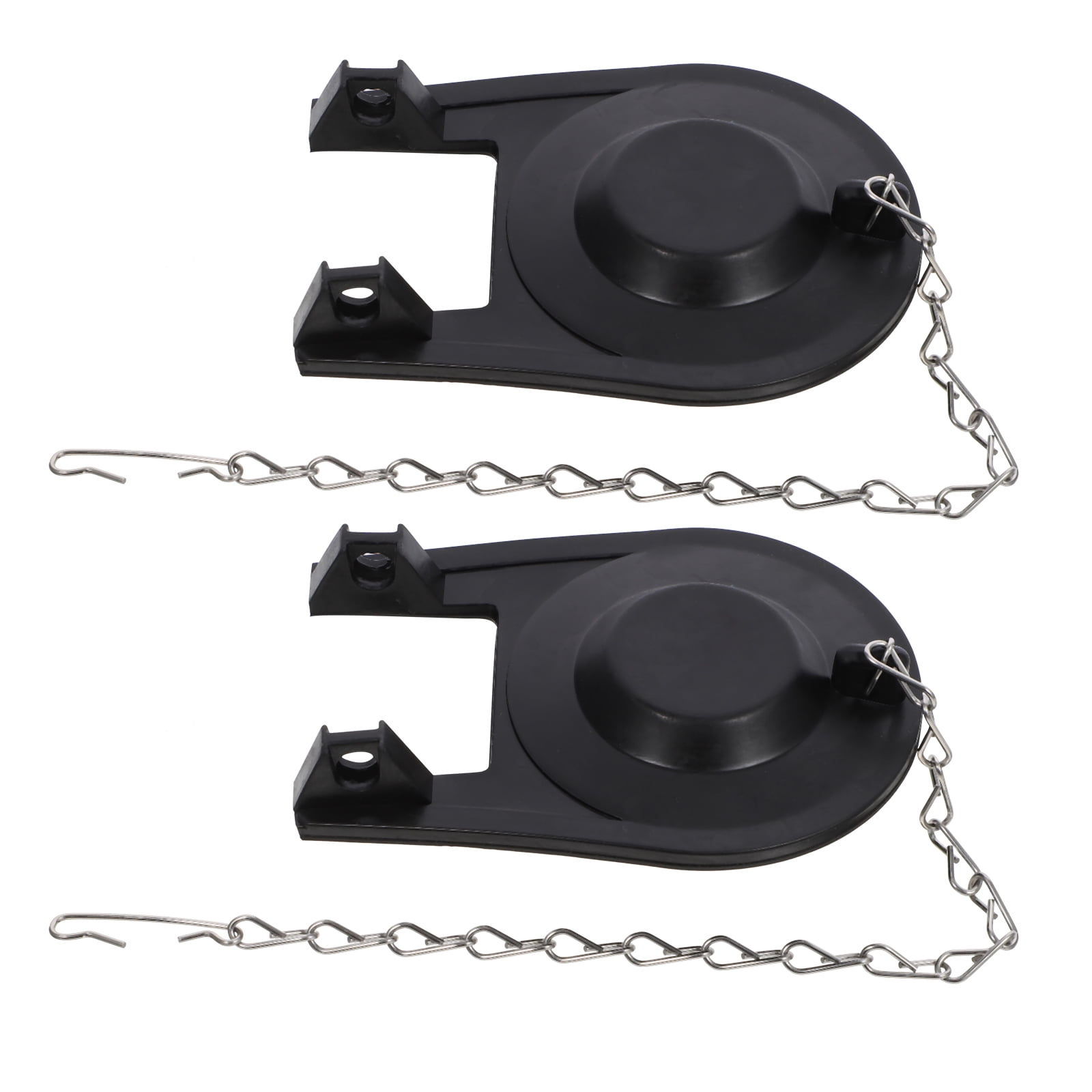 Toilet Flapper Universal Replacement Kit 2 Inch Tank Replace Flusher Repairs Bowl Black Stopper