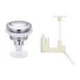 thumbnail image 1 of Toilet Flush Button Toilet Flushing Button Replacement Universal Tank Button Sturdy Plastic for Household Bathroom Hotel, 1 of 8