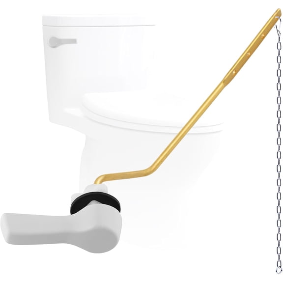 Toilet Flush Lever Handle Universal Toilet Handle Replacement for Toilet Tank (Side Mount)