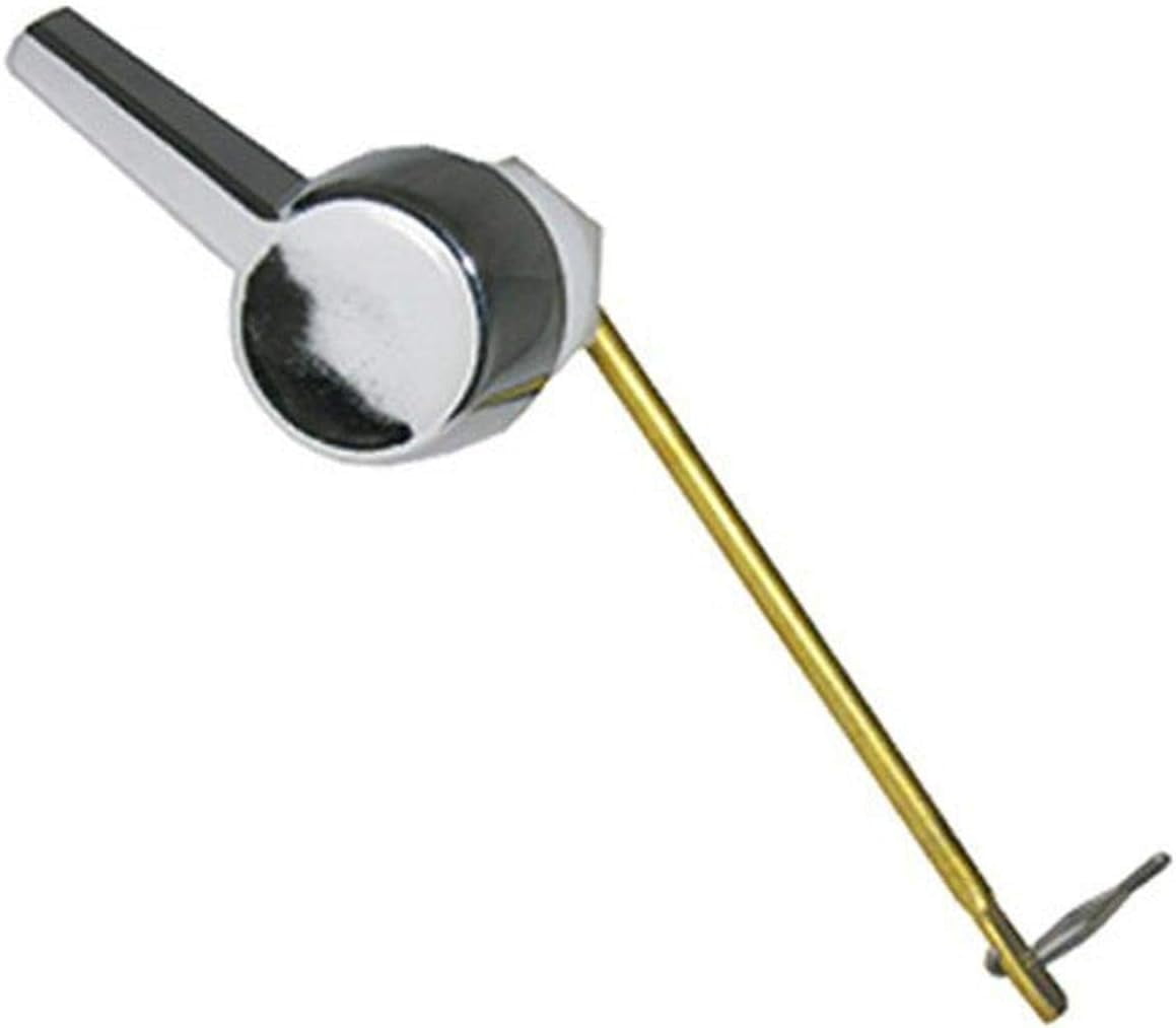 Toilet Flush Lever With 4Inch Brass Arm, Chrome Handle