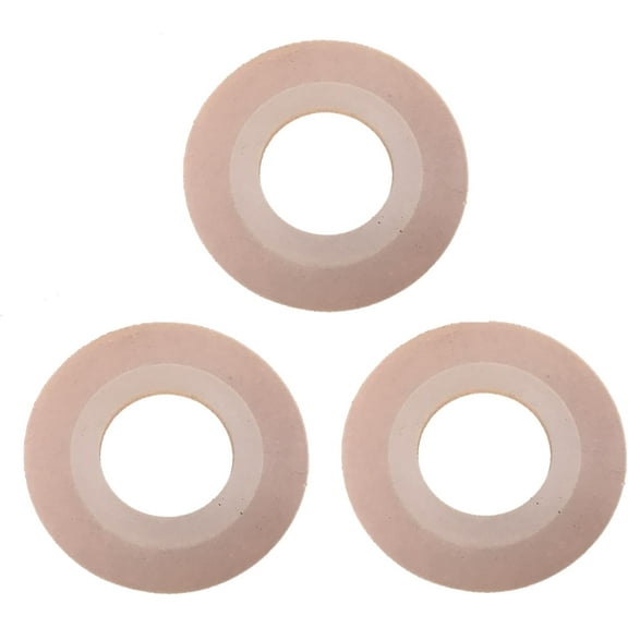 Toilet Flush Valve Seal (1-7/8-inch OD and15/16-inch ID, 1-5/16-inch Lip or 47mm OD 24mm ID 34mm Lip) (3 Pack)