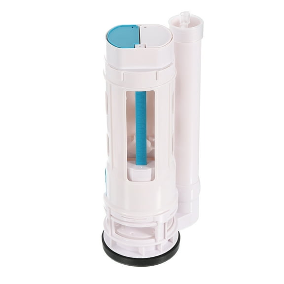 Toilet Flush Valves, 290mm/11.42" Length Dual Flush Valve One Piece Push Button Toilet Bottom , White