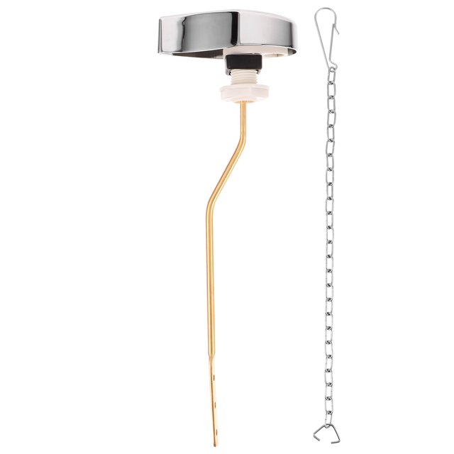 Toilet Flush Wrench Tank Lever Handle for Bathroom Handles Replacement Curved Rod Zinc Alloy