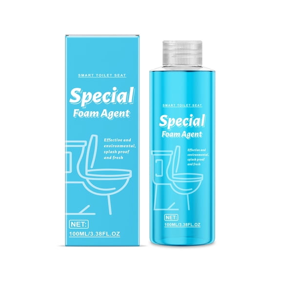 Toilet Foam Agent 3.4 fl.oz Splash-Free Barrier Odor Control Cleaner Smart Toilet Compatible Bowl Shield Foam Preventer Waste Decomposer
