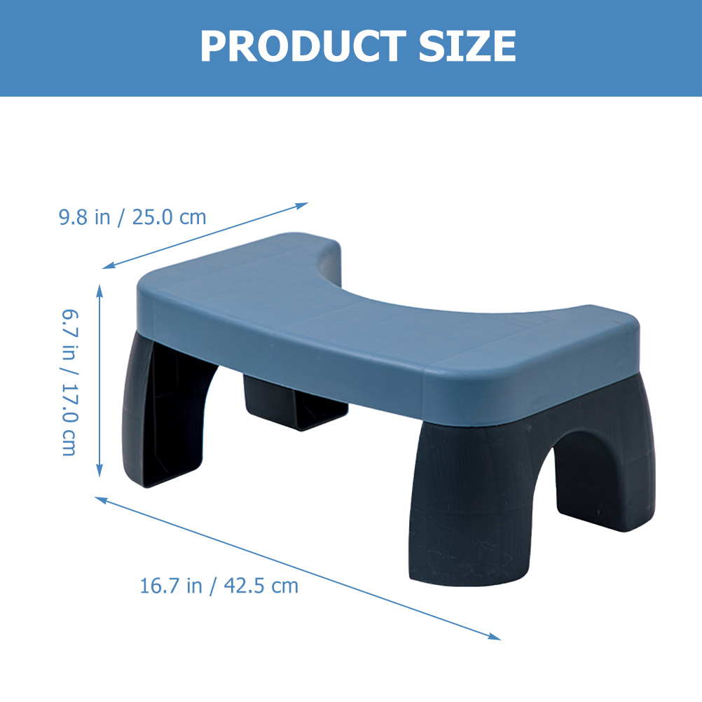 Toilet Foot Stool Plastic Step Stool Bathroom Nonslip Foot Stool Foot