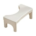 thumbnail image 1 of Toilet Footstool, Bathroom Footrest, Adjustable Squatting Potty Stool for Comfortable Defecation, Non-Slip Heavy-Duty Plastic, Fits Standard Toilets, 6.7 Inch Height, Easy to Clean and Store, 1 of 4