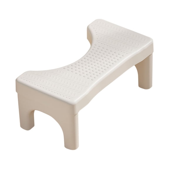 Toilet Footstool, Bathroom Footrest, Adjustable Squatting Potty Stool for Comfortable Defecation, Non-Slip Heavy-Duty Plastic, Fits Standard Toilets, 6.7 Inch Height, Easy to Clean and Store