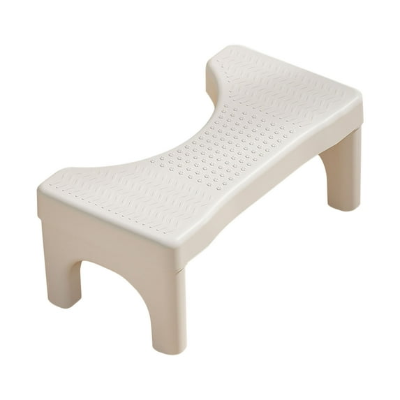 Toilet Footstool, Bathroom Footrest, Adjustable Squatting Potty Stool for Comfortable Defecation, Non-Slip Heavy-Duty Plastic, Fits Standard Toilets, 6.7 Inch Height, Easy to Clean and Store