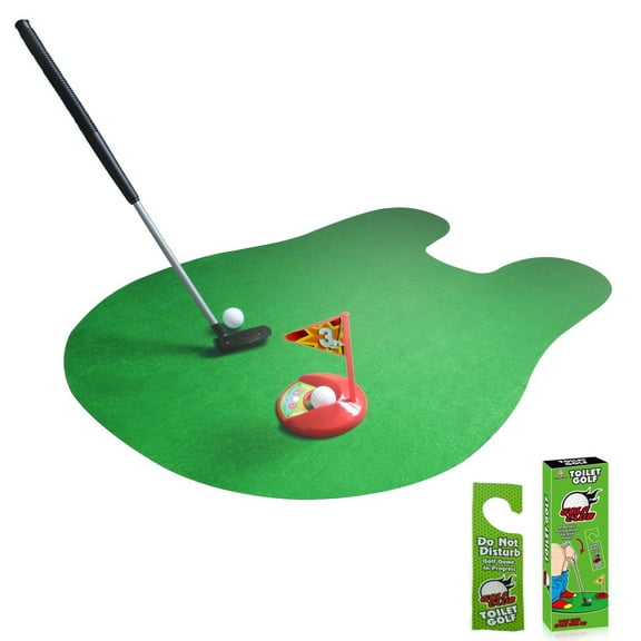 Toilet Golf Game Set, Bathroom Toy, Potty Putter