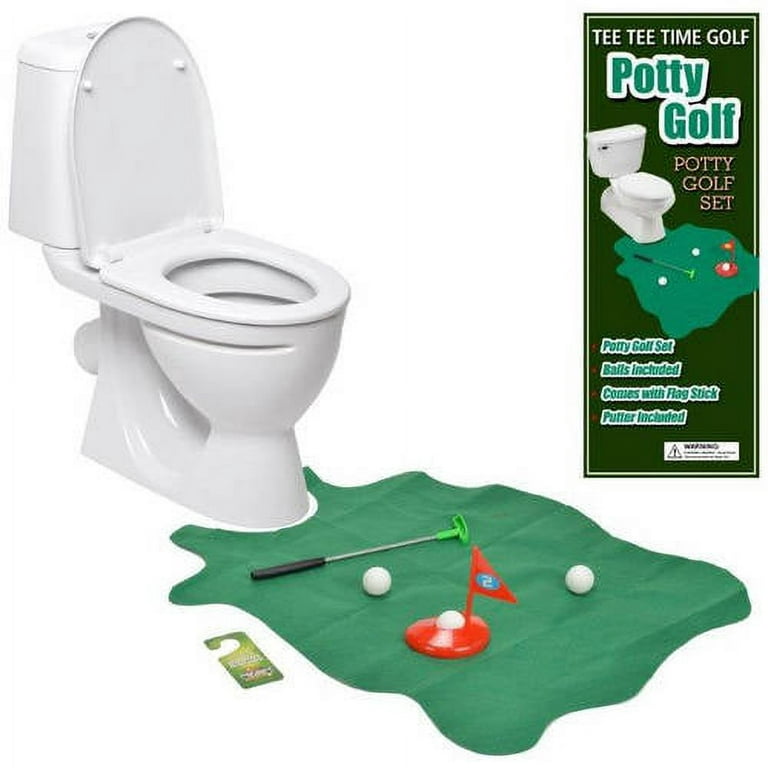 EZ DRINKER Toilet Golf - Putter Practice in The Bathroom Toy