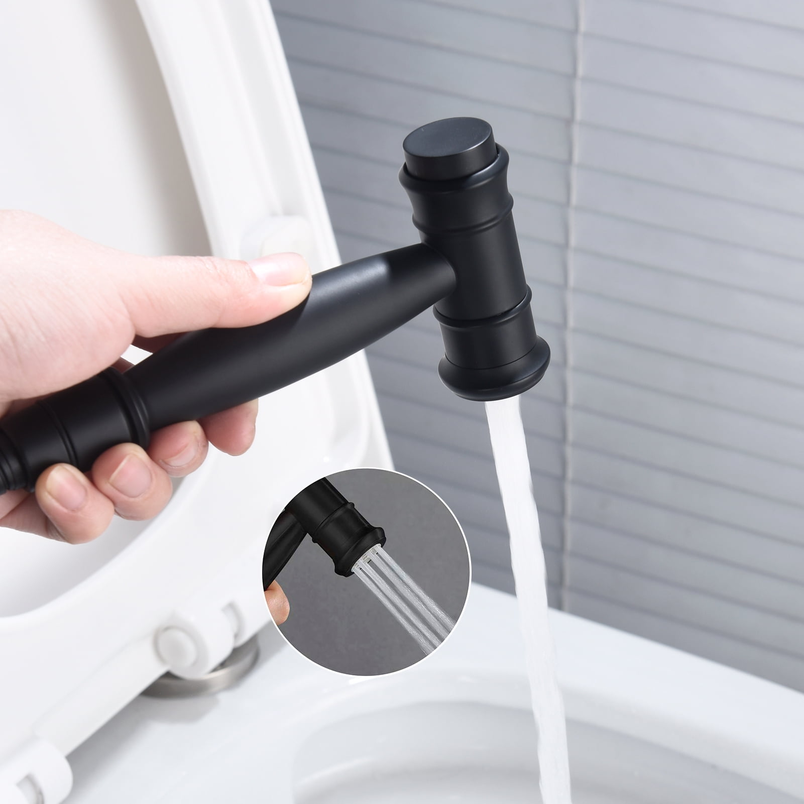 Toilet Handheld Sprayer Kit Stainless Steel Hot and Cold Water Bidet Sprayer Set
