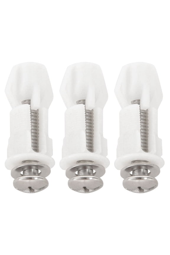 Toilet Hinges Screws WC Hole Fixing Easy Installation 6 Pack